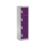 Spectrum School Locker 1235x300x450mm - 4 Compartments - Berry Burst