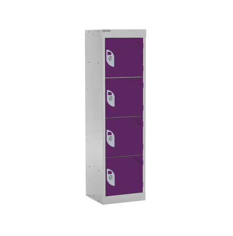 Spectrum School Locker 1235x300x450mm - 4 Compartments - Berry Burst