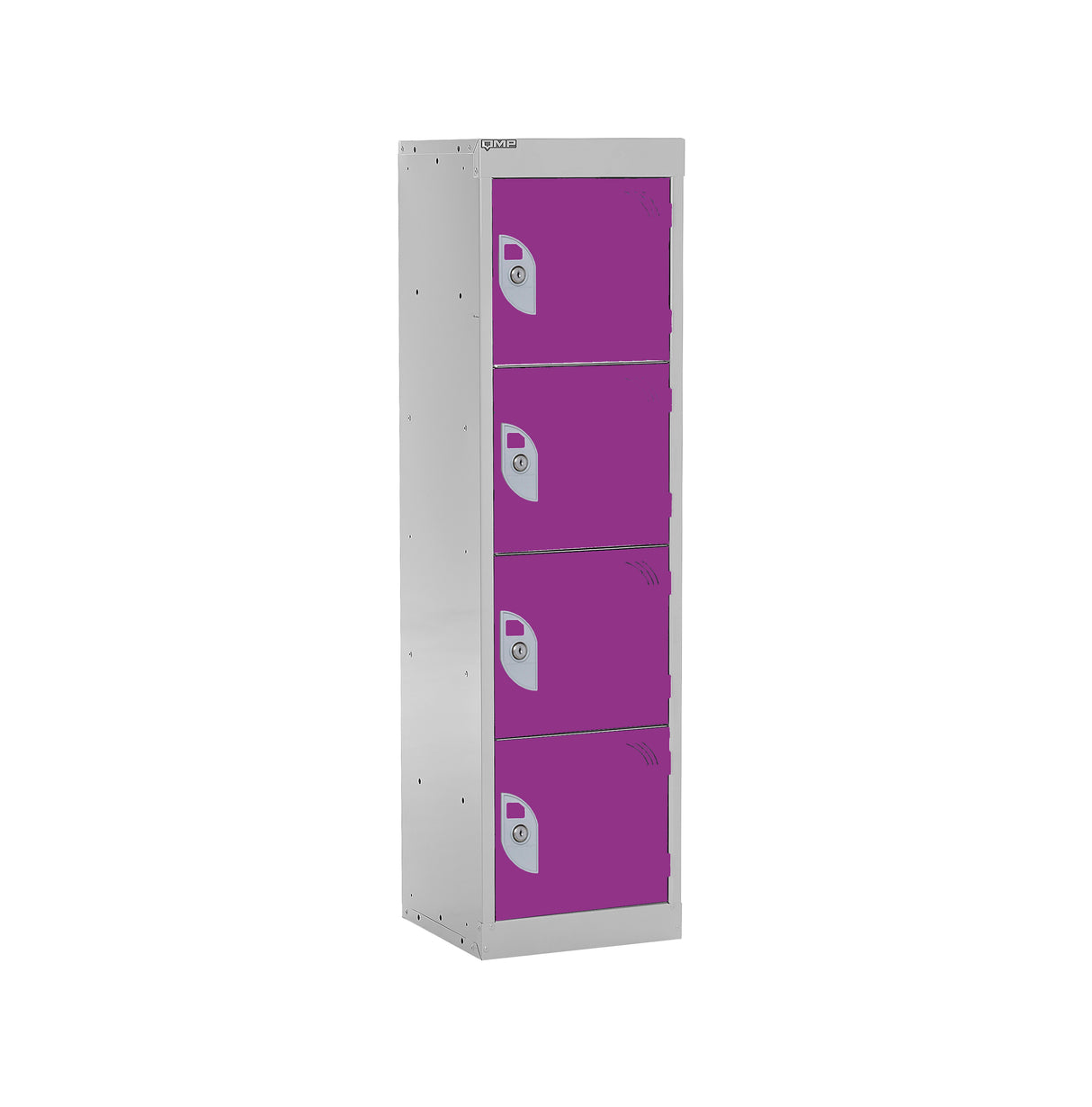 Spectrum School Locker 1235x380x380mm - 4 Compartments - Summer Lilac