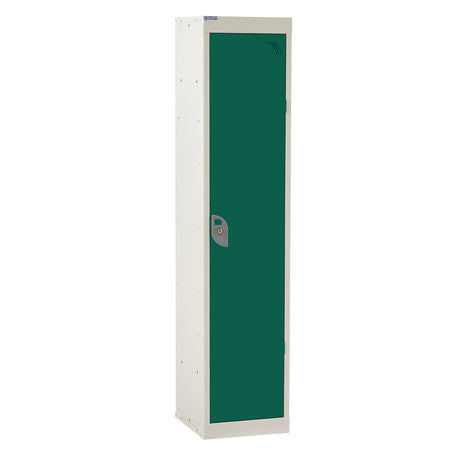 Spectrum School Locker 1380x300x300mm - 1 Compartment - Guava Green