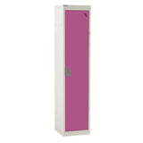 Spectrum School Locker 1380x300x450mm - 1 Compartment - Pitahaya Pink