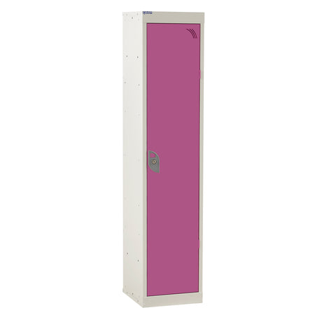 Spectrum School Locker 1380x300x450mm - 1 Compartment - Pitahaya Pink