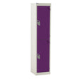 Spectrum School Locker 1380x300x300mm - 2 Compartments - Berry Burst