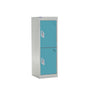 Spectrum School Locker 955x300x300mm - 2 Compartments - Lagoon Blue