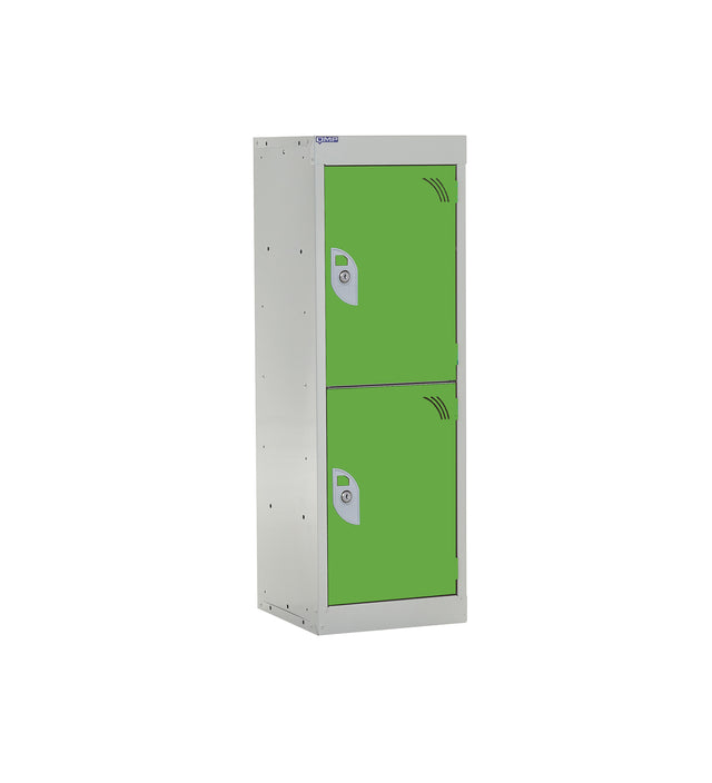 Spectrum School Locker 955x300x300mm - 2 Compartments - Sublime Lime