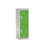 Spectrum School Locker 955x300x300mm - 2 Compartments - Sublime Lime