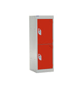 Spectrum School Locker 955x300x300mm - 2 Compartments - Tamarillo Red