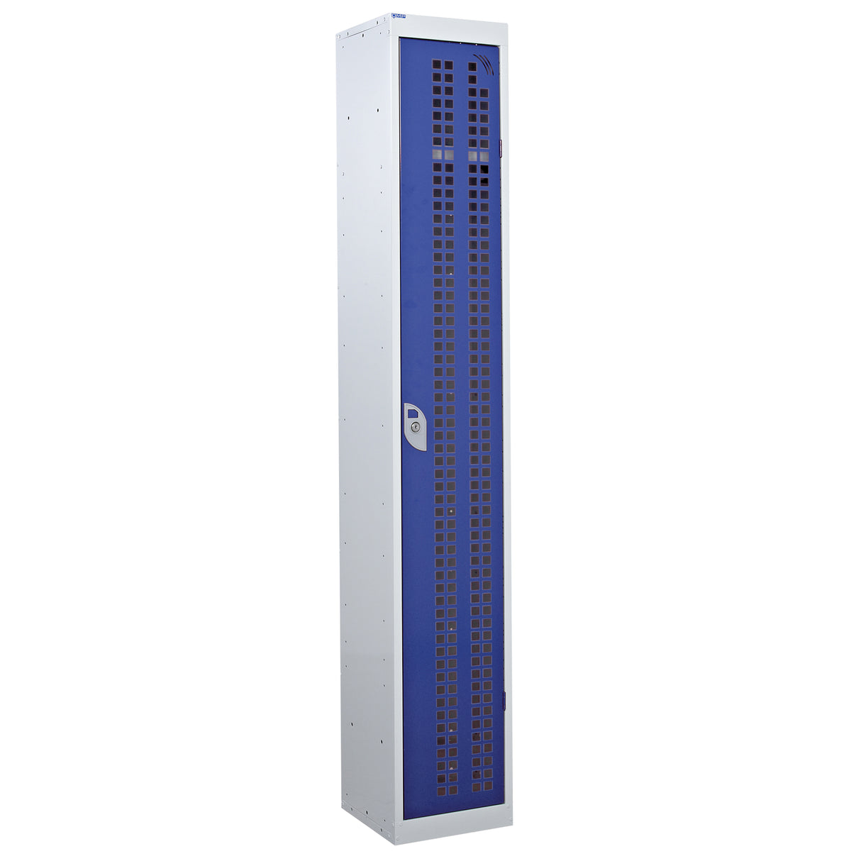 Perforated Door Locker 1800x450x450 - 1 Compartment - Blue
