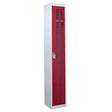 Perforated Door Locker 1800x450x450 - 1 Compartment - Red