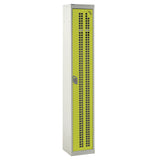 Perforated Door Locker 1800x450x450 - 1 Compartment - Yellow