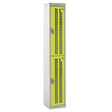 Perforated Door Locker 1800x380x380 - 2 Compartments - Yellow