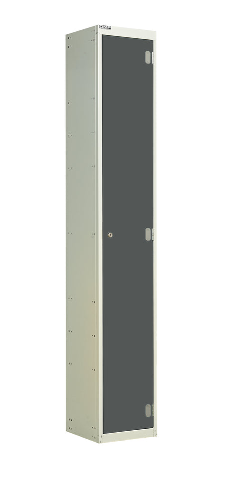 Laminate Door Lockers - 1800x300x300mm 1 Compartment - Graphite Grey