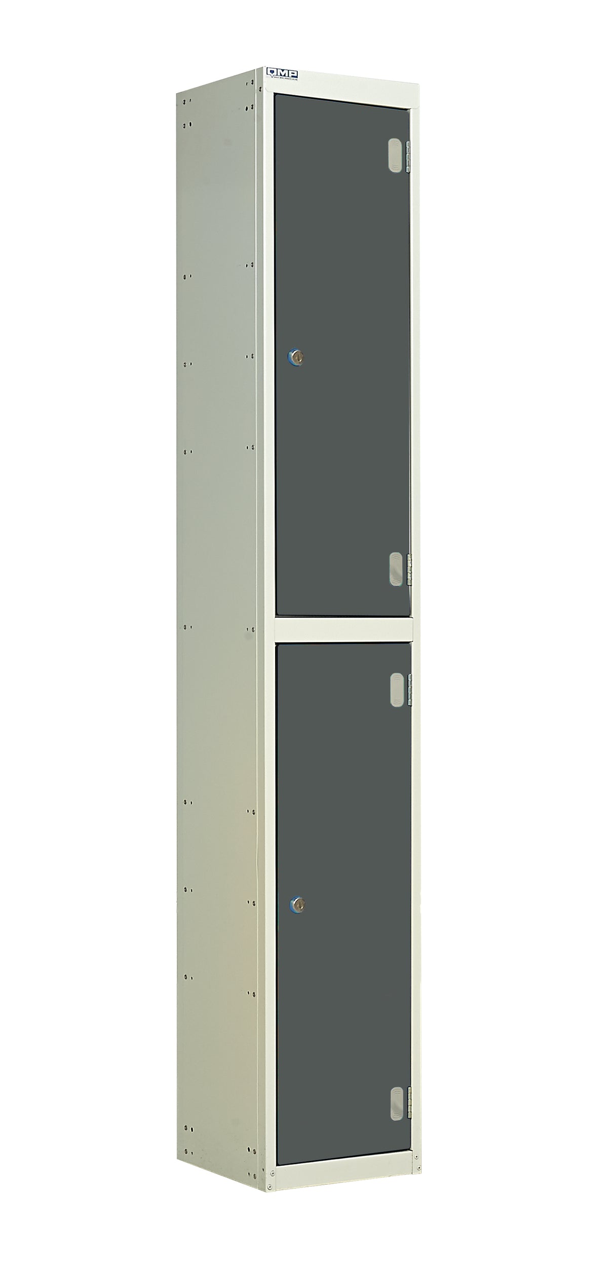Laminate Door Lockers - 1800x300x450mm 2 Compartments - Graphite Grey