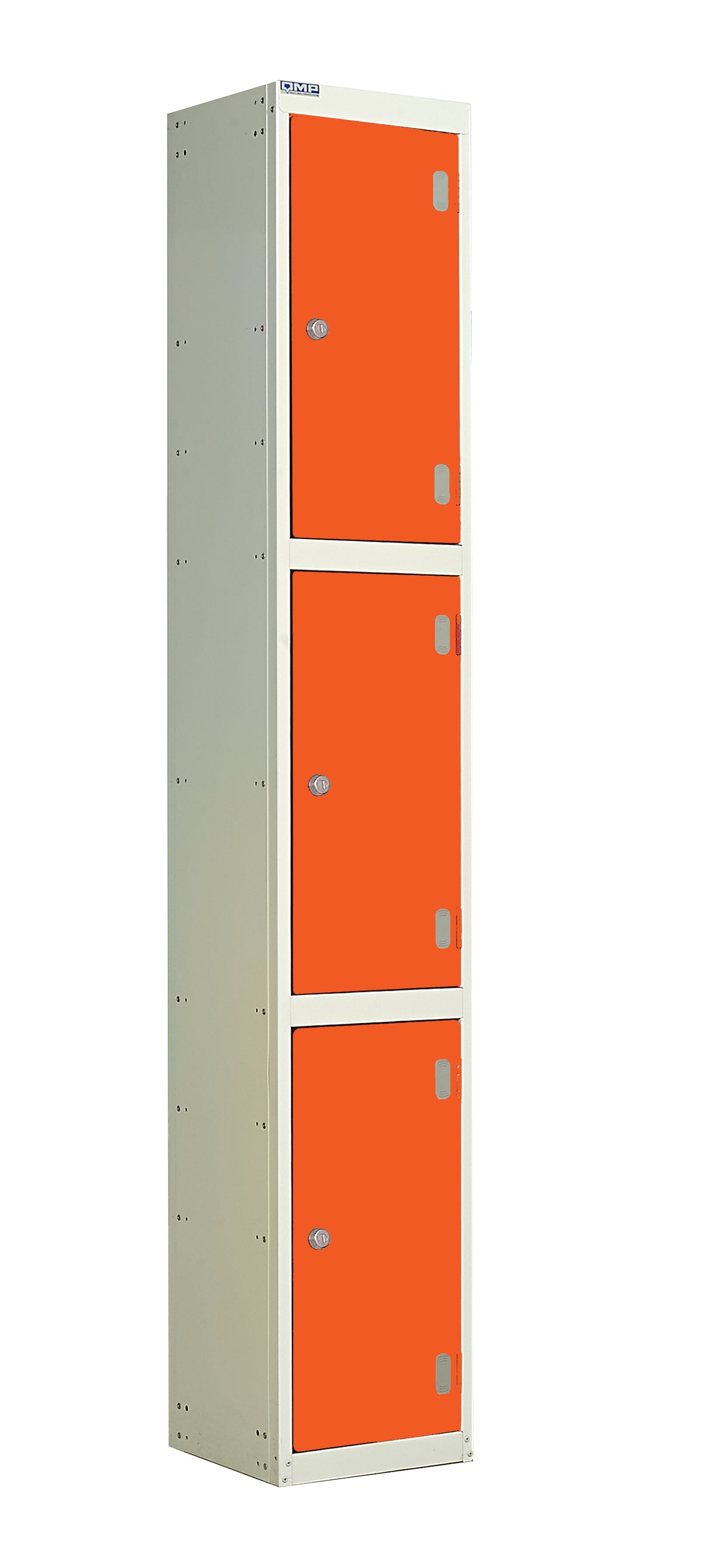 Laminate Door Lockers - 1800x300x450mm 3 Compartments - Clementine