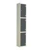 Laminate Door Lockers - 1800x300x450mm 3 Compartments - Graphite Grey