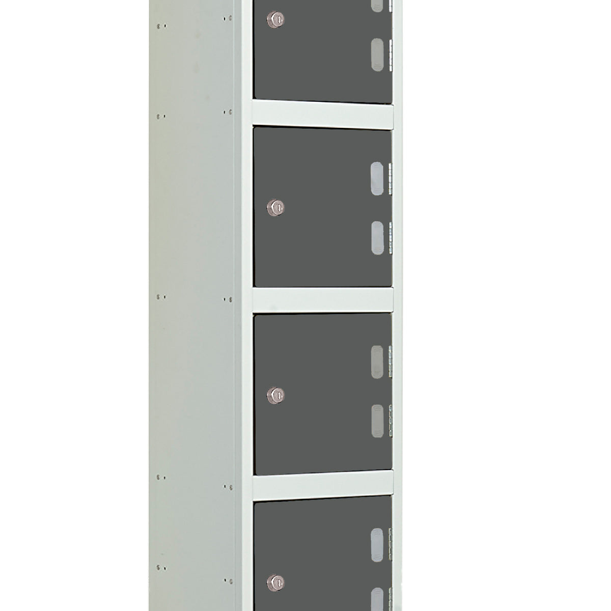 Laminate Door Lockers - 1800x300x450mm 6 Compartments - Graphite Grey ...