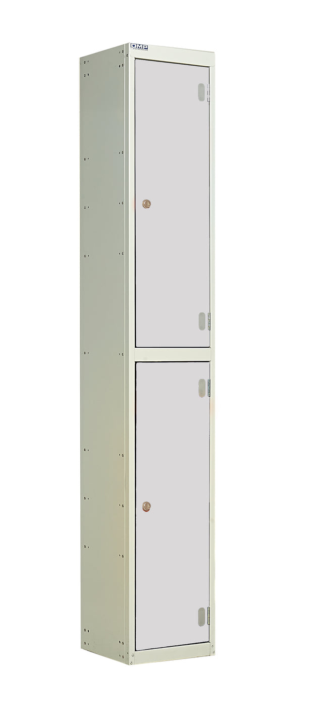 Laminate Splash Lockers - 1800x300x300mm 2 Compartments - Light Grey