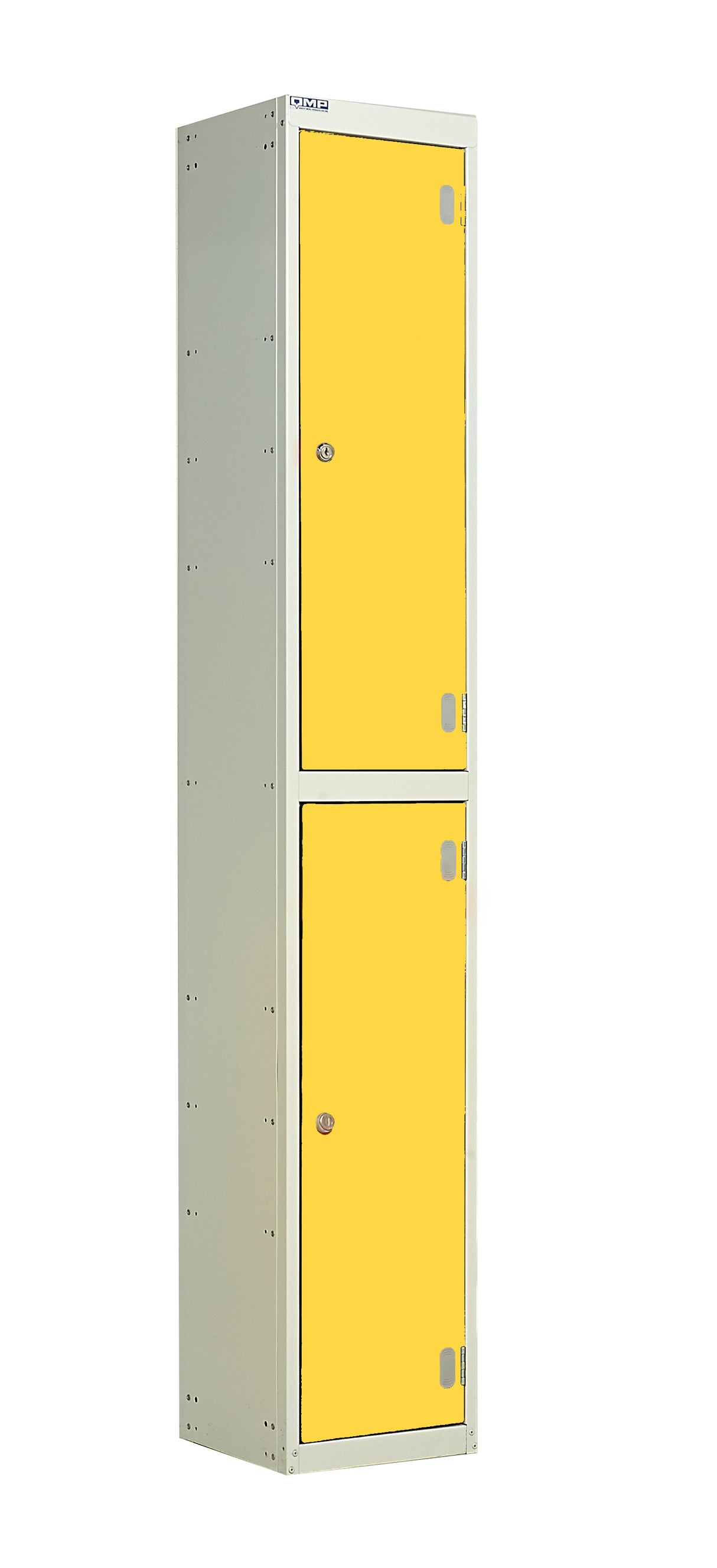 Laminate Splash Lockers - 1800x300x300mm 2 Compartments - Spectrum Yellow