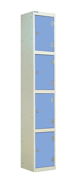 Laminate Splash Lockers - 1800x300x450mm 4 Compartments - Camapanula