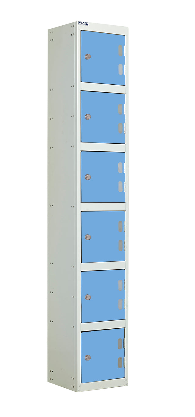 Laminate Splash Lockers - 1800x300x450mm 6 Compartments - Camapanula