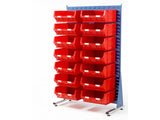 Spacemaster Freestanding Storage Unit Starter Kits - INC 40PK-FD4 Bins (RED)