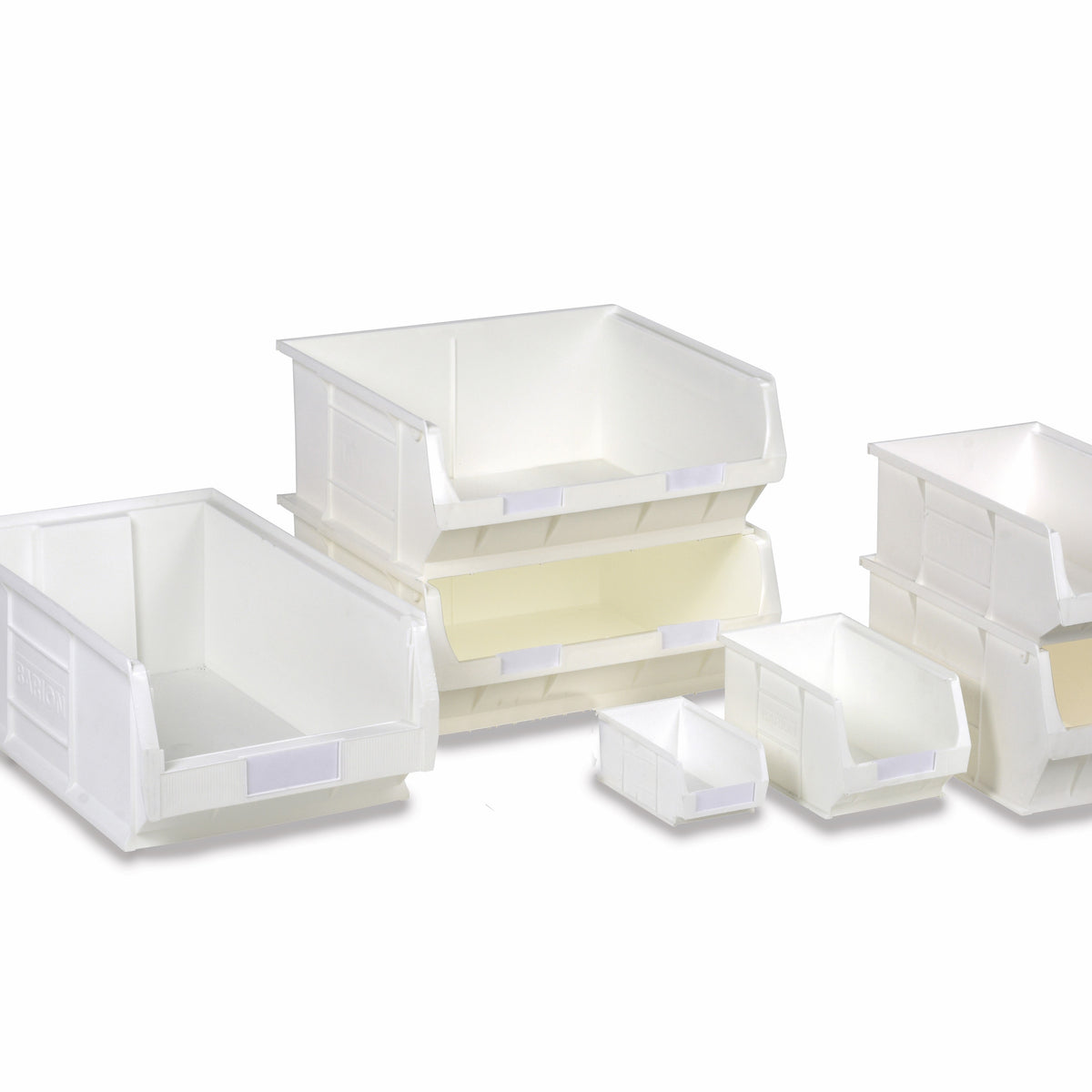 Plastic Storage Parts Lin Bin Container - 5PK (ANTI-BACTERIAL WHITE) F ...