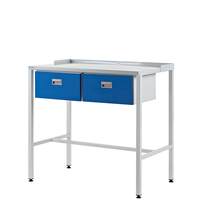 Flat Top Workstation with Two Single Drawers 920.1000.460