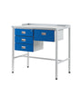 Flat Top Workstation with Triple Drawer & Single Drawer 920.1000.460