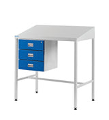 Sloping Top Workstation with Triple Drawer 1060.1000.600