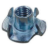 Pronged Tee Nut (Zinc) Four Prongs