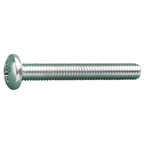 M2.5 x 8 Ms Pozi Pan Machine Screw Zinc Plated DIN 7985  - 2000 box qty