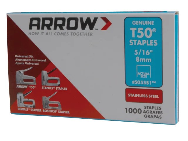 Arrow Staples T50 Monel/ Stainless Steel
