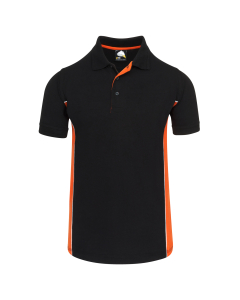 Orn Silverswift Polo Shirt - Black & Orange