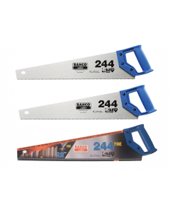 Bahco 2 x 244 Hardpoint Handsaw 550mm (22in) & 1 x 244 Fine Cut Handsaw 550mm (22in)