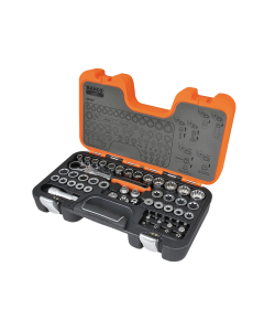 Bahco S530T 1/2in Drive Pass-Through Socket Set, 53 Piece