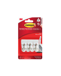 Command White Wire Hooks