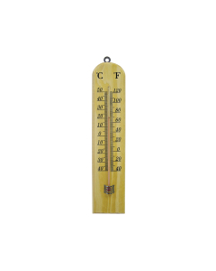 Faithfull Wooden Wall Thermometer