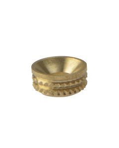 ForgeFix Screw Cup Sockets Solid Brass Polished No. 8 Bag 100