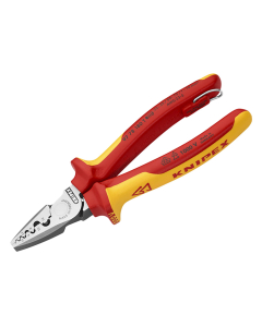 Knipex VDE Crimping Pliers with Tether Point 180mm
