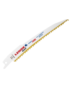 LENOX 656GR Gold® Wood Cutting Reciprocating Saw Blades 150mm 6 TPI (Pack 5)