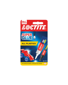Loctite All Plastics Super Glue, Tube 4ml + Pen 2g