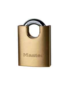 Master Lock Solid Brass 50mm Padlock 5-Pin Shrouded Shackle