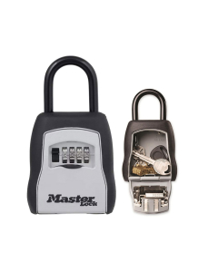 Master Lock 5400E Portable Shackled Combination Key Lock Box (Up To 3 Keys)