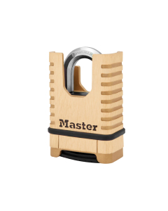 Master Lock Excell Closed Shackle Brass Combination 58mm Padlock
