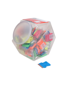 Personna Neon Plastic Mini Scraper Jar of 100 Single Blades