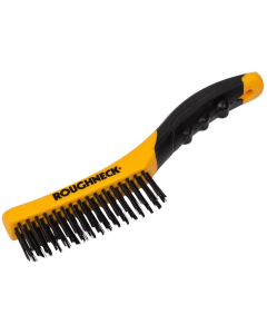 Roughneck Shoe Handle Wire Brush Soft Grip 255mm (10in)