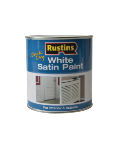 Rustins Quick Dry White Satin Paint