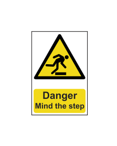 Scan Danger Mind The Step - PVC Sign 200 x 300mm