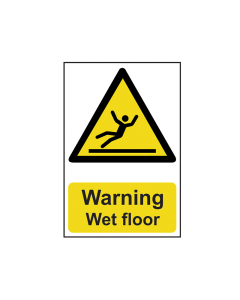 Scan Warning Wet Floor - PVC Sign 200 x 300mm