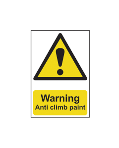Scan Warning Anti Climb Paint - PVC Sign 200 x 300mm